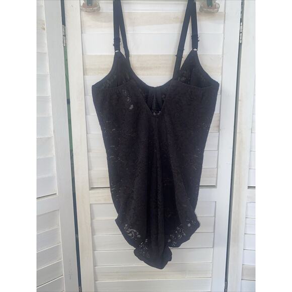 Set Of 2 Vintage Bali Pin Up Lace Bodysuits One Piece Lingerie Women 34C - Picture 5 of 8